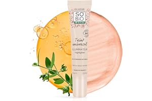 SO'BIO ÉTIC LÉA NATURE SO BiO étic| Illuminateur certifié Bio – Teint universel | Illumine – Effet bonne mine | Texture fluide & légère |Huile de Jojoba bio| 99% d’origine naturel - Vegan |Made in France| 15 ml