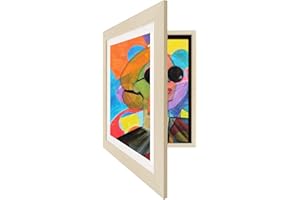 GUUSUI kinderkunstrahmen aufklappbar，bilderrahmen kinderzeichnungen a4，kinder kunst rahmen für kinderbilder，kunstfotorahmen für kinder bilder