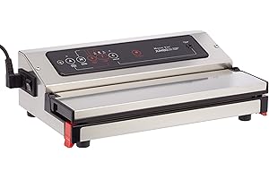 Magic Vac Jumbo-30 Máquina de envasado al vacío Profesional, Acero Inoxidable, 130 W, Blanco