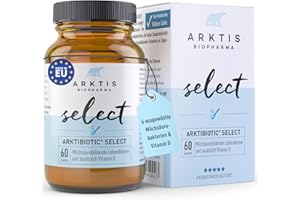 ‎ARKTIS BIOPHARMA Arktis BioPharma Arktibiotic Select Pulver 60g zum Darmflora Aufbau in Apothekenqualität - Mit 6 ausgewählten Milchsäurebakterien und Vitamin D - Darmsanierung, Lactobacillus, Bifidobakterien