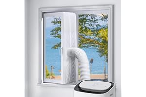 XHDA 400cm Portable Universal Air Con Window Seal Kit, AC Window Seal, Air Conditioner Window Seal Kit Outward Opening for Casement Window
