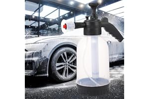AVAKKER Snow Foam Pump Up Sprayer 2L - Heavy Duty Hand Pressure Snow Cannon Gun with 2 Nozzles, Pump Action Foam Blaster Bottle for Car Wash & Valeting