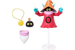 Masters of the Universe Origins Cartoon Collection Orko Figurka czarodzieja (ok. 14 cm) z serialu MOTU z lat 80., szczegółowy wygląd, podstawka i głowa Montorka, zabawka 6+, JBM92