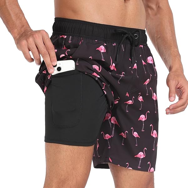 APTRO Zwemshorts voor heren, sneldrogende mesh-voering