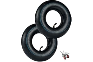 NETONDA 2 Pcs Chambre a Air 4.10 3.50-4 pour Diable Valve Coudée TR87 Chambre à Air 4.10/3.50-4 pour Cariot Valve Pliée