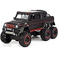 VARIYA ENTERPRISE® 1/22 Big Mercedes AMG G63 6X6 Toy Car Metal Pull Back Diecast Car with Openable Door and Sound Light, Gifts Toys for Kids【 Black 】