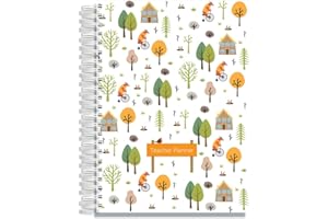 Teacher Planner 2024-2025 by Pirongs A4 6 Lesson - Woodland
