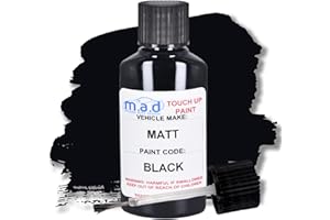 MADAUTO NEGRO MATE Retoque Kit para aleación rueda y carrocería Kit de reparación MATE pintura