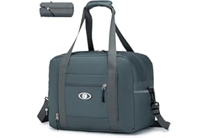 SPAHER Bolsa Viaje 40x30x20 Wizzair Vueling Plegable Equipaje de Mano Cabina Impermeable Bolsa de Deporte Hombre Bolsos Maternidad Hospital Bolso Equipaje Fin Semana Mujer 25L