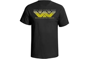 JONNY COTTON Weyland Yutani Corp, Mens Regular Fit Movie Themed T-Shirt, Made from Organic Cotton