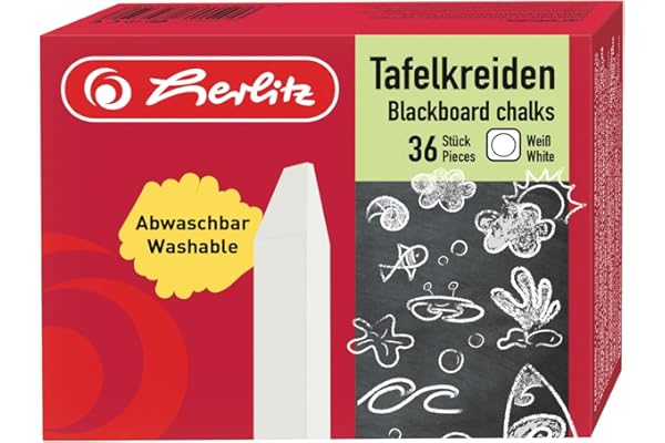 Herlitz - Craies pour Tableux Noirs, 36 Pièces
