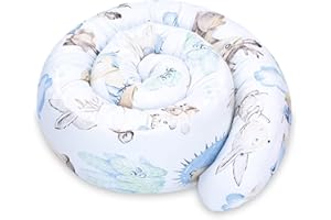 ‎TOTSY BABY Totsy Baby Seitenschläferkissen Bettschlange Body Pillow 200 cm Baumwolle - Kopfkissen lang Bettrolle Schlafkissen Nackenrolle Kissen Igel