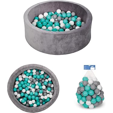 Jeux De Bac à Balles Pour Bébé - 50 Boules Multicolores Épaisses Piscine Sensorielle Intérieur Extérieur