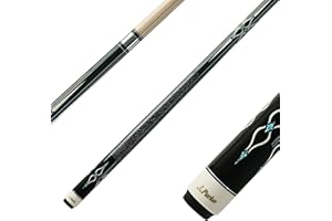 ‎J. PARKER Parker Billardqueue Modell Junior 130 cm, Shorty-Cue 2-TLG. in kurzer Ausführung, für Kinder & Jugend Griffband aus Leinen, 12,75‘ Profi-Leder, Quick Joint inkl. Gewindeschutz