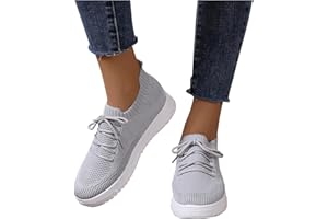 NUSGEAR Chaussures Volantes Femmes Chaussures Course Marche Sport Casual Athlétiques Sneaker Confortable Respirante Fitness Tennis légères Entraînement Baskets légères Chaussures