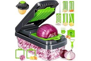UMICIAGA Vegetable Chopper Vegetable Cutter Mandoline Vegetable Slicer Vegetable Dicer Salad Chopper Onion Chopper Veggie Julienne Cutter & Cheese Grater - Potato Slicer - Kitchen Gadgets & Essentials