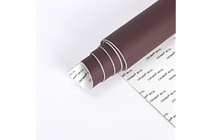 AMALAN EU Simili Cuir Autocollant avec Adhésif(Haute Viscosité),PU Patch de Réparation150x30cm,Adhesif Rénovation pour Canapé,Siège,Voiture,Meubles,Vestes,Sac À Main,Vestes,Chaises,Produits en cuir-Marron Foncé