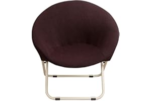 NIBESSER Copripoltrona Elasticizzato Rotondo Jacquard Foderer per Poltrona Relax Moderno Lavabile Antiscivolo Coprisedia per Soggiorno Sala da Pranzo Cucina Bar Ufficio(Jacquard#Marrone)