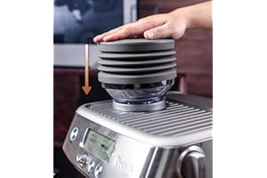 CAPFEI Moulin à café à soufflet en silicone compatible avec Sage Barista Express/Smart Grinder Pro pour le nettoyage, la rétention du marc de café - Version étendue