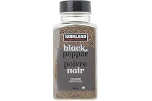 Kirkland Signature Spice Seasoning Dressing Fine Ground Black Pepper Jar 348g