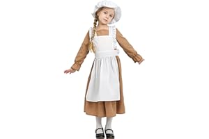 Sincere Party Costume Vittoriano della Ragazza Vestito di Cotone World Book Day Week Girl's Fancy Dress