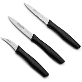 Arcos Set of 3 Stainless Steel Peeler Knives | Nova Series. Ergonomic polypropylene handle. For fruits, vegetables and tubers