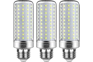 Tebio LED Argento Mais lampadine E27 25W Small Edison Screw Equivalente a 200W 2500LM Non Dimmerabile 6000K Bianco Freddo Lampadine a candela, 3 pezzi