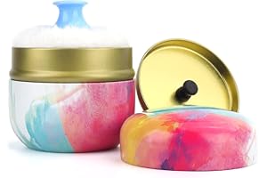 LIONVISON Boîtes de Poudre pour Bébé après le Bain,Étui à Poudre avec Houppette pour Poudre Corporelle et Poudre pour Bébé et Femme (Coloré)