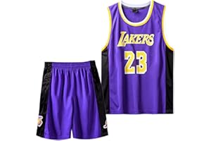 MEEHYRE Camiset Baloncesto Niños Conjunto 2 Piezas Baloncesto Niño Camiseta Tirantes y Pantalones Cortos de Baloncesto Conjunto Camisetas y Pantalones de Baloncesto para Niños