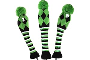 OUTDOOR LEISURE Juego de 3 fundas para cabezas de palos de golf para Driver y Fairway Wood