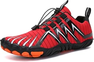 FOGOIN Barefoot Shoes Mens Womens Wide Toe Trail Running Trainers Lightweight Comfortable Workout Shoes for Hiking Fitness Walking Unisex