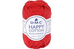 DMC - Happy Cotton - Spécial Amigurumi - 100% coton - Très doux et agréable à utiliser | Pelote de 20 g - 43 m | 49 coloris