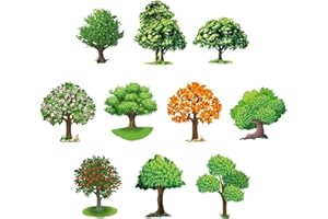 ‎IDEEN MIT HERZ Ideen mit Herz 3-D Motive, ausgestanzt, ca. 7-10 cm, 10 Stück im Beutel | Bilder zum Basteln & Dekorieren | Grußkarten selber machen | Bildmotive für Scrapbooking & DIY-Deko (Bäume)