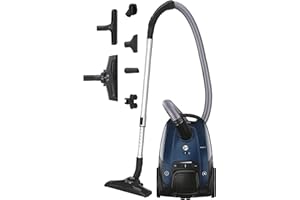 Hoover Telios Extra Lite Aspirateur Traineau avec Sac Compact Puissant 700W, Capacité XL 3,5L, Silencieux 69 dBA, Brosses Sols Durs-Tapis & Spéciale Parquet, Filtre EPA Lavable, Accessoires, TXL70HM