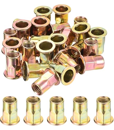 20 Dadi Rotondi Per Saldatura M6x10mm - Acciaio Inox 201 - Con Filettatura Femmina - Per Mobili, Carrelli, Veicoli - Foto 7