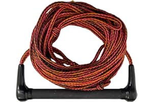 Jobe Transfer Ski Combo - Red - 1.1 inch | 28 mm thick round grip - 16 strand main line - 60ft | 18,28m main line