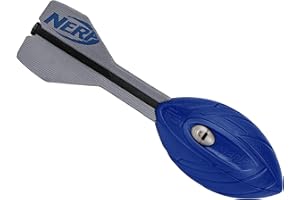 ‎NERF Nerf Vortex Aero Howler Foam Ball - Klassischer Langstreckenfußball -- Flugoptimierender Schwanz -- Handgriff - Indoor und Outdoor Spaß (Blau)