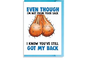 CHEEKY CHOPS Funny Father's Day Card For Dad Daddy Stepdad Humour From Son Daughter Children Birthday Card - Your Sack F142