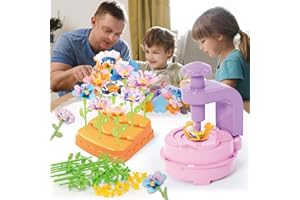 IZDUDO Création Bouquet de Fleurs, Activites Manuelles pour Enfants, Faites Votre Propre Bouquet de Fleurs, Jouet de Fabrication de Flower en Tissu pour Fille 3 4 5 6 7 8 Ans#2