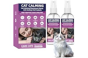 KODASNY Cat Calming Pheromone Spray Kit Feline Calm Pheromones Vet Recommended Drug-Free Anxiety Relief for Multi-Cat Homes,Stops Scratching & Urine Marking,60-Day Supply | Drug-Free (2)
