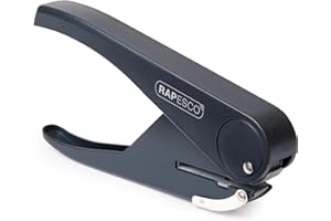 Rapesco PF35A0G1 Sole Single Hole Paper Punch Plier, 23 Sheet Capacity, Black