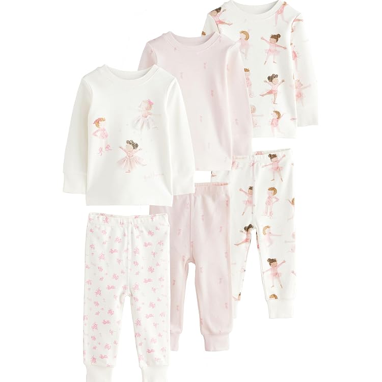 Pyjama Fille Douillet à Fleurs – Lot De 3 – NEXT – Confort Et Style Pour La Nuit