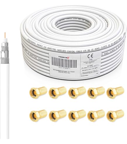 Kit Parabola Satellitare SCHWAIGER 55 Cm - Twin LNB, 8 Connettori F, Alluminio, Colore Rosso - Foto 9