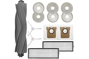 STYLESHOP777 Roboparts Zestaw akcesoriów do odkurzacza robota Dreame L10 Ultra / L10S Ultra ze szczotką główną, mopami, workiem na kurz, filtrem Hepa, szczotkami bocznymi
