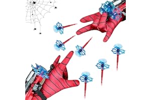 HZMJDHZM Lot de 2 Gant de Lanceur Spiderman, Gant de Cosplay en Plastique pour Enfants Jouets de Poignet Lanceur de Héros Jouets Éducatifs, pour Enfants pour la Fête de Cosplay