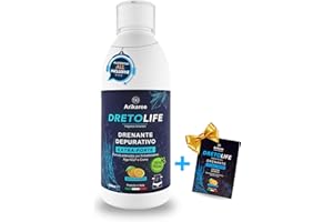 ARIKAREE Dretolife Drenante Forte Ml 500, Detox, Diuretico, Per Gonfiore Addominale, Pancia Piatta, Formula Drenboost™ con Nac, Cardo Mariano, Tarassaco, Rhodiola Rosea, Anticellulite Donna, Vegan