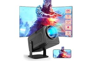 UCMDA Mini Projecteur - Portable Videoprojecteur, Natif 1080P 4K Projecteur avec Android 11, WiFi 6 BT 5.0, 150 Pouces pour Téléphone, Rotation à 180 Degrés, Keystone Automatique Projecteur Portable