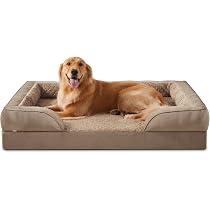 JOEJOY Orthopädisches Hundebett Für Mittelgroße Hunde – 76x51 Cm, Mit Memory-Schaum & Abnehmbarem Bezug – Rutschfeste Unterseite
