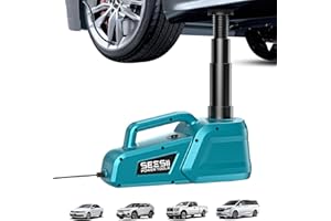 ‎SEESII SEESII Wagenheber Hydraulischer 5T 3T: 12V Wagenheber elektrisch mit Fernbedienung & LED Licht, 15,5-45 cm Hubbereich tragbares Werkzeug für Auto/SUV/LKW Notfall Reifenwechsel & Garagenreparatur