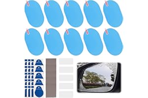 CHENBOOW Rückspiegel Regenschutzfolie,10 Stück Regenschutzfolie Auto,Auto Regengeschützte,Auto Rückspiegel wasserdichte Folie,Fensterfolie,für Verschiedene Fahrzeugrückspiegel